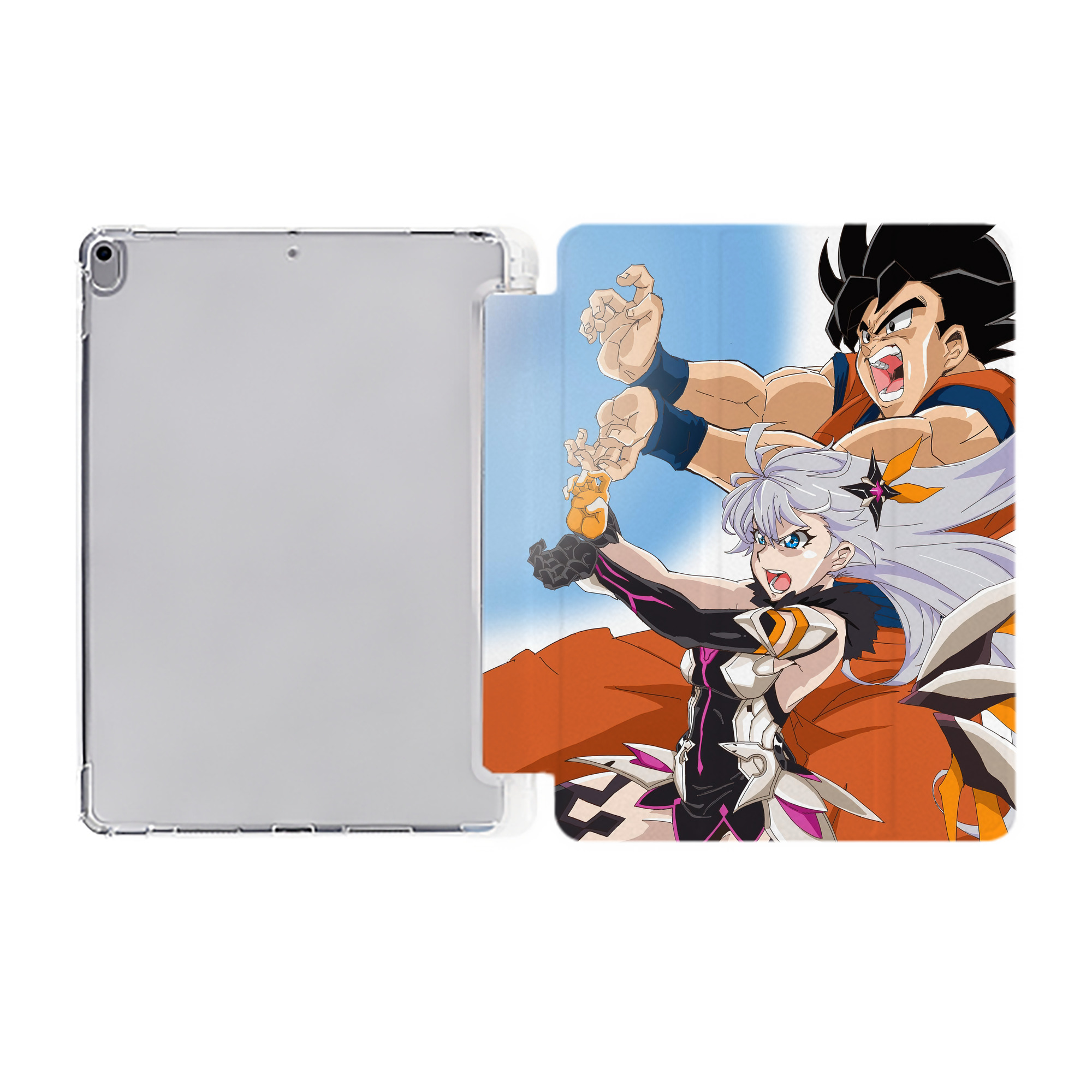 （画像用） ドラゴンボール DRAGON BALL IPad ケース ペン収納付き 三つ折りスタンド PUレザー×シリコン 対応機種9.5/10.5/10.9インチ